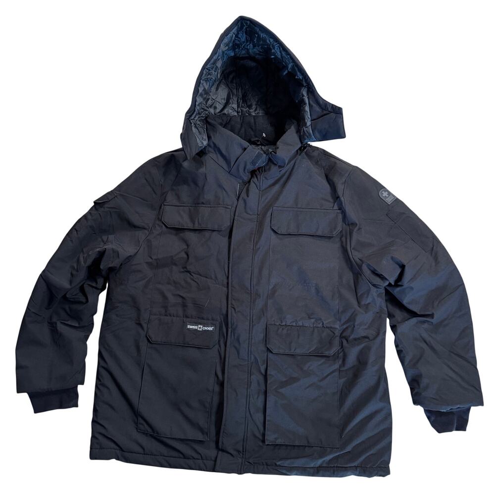 Swiss Cross Insulated Men’s Hooded Coat/Parka Size 3XL NWOT